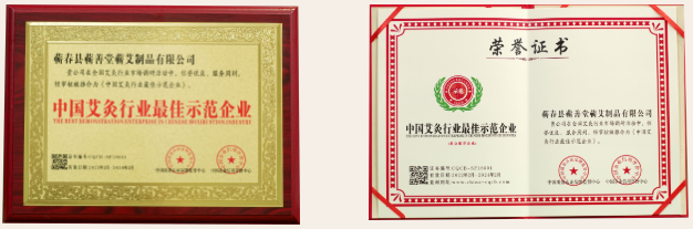 熱烈祝賀蘄善堂被評(píng)選為“中國(guó)艾灸行業(yè)最佳示范企業(yè)”“中國(guó)馳名品牌”！